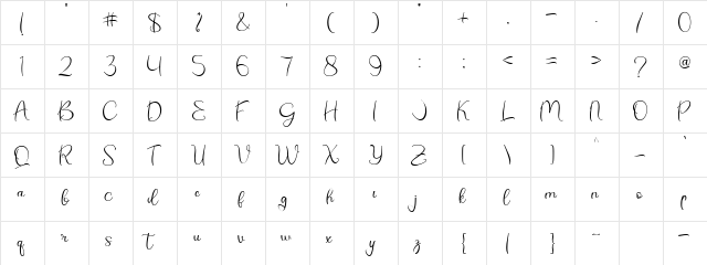 Christmas Bell - Personal Use Regular  glyph index