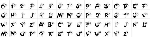 pf_surfing Regular  glyph index