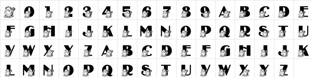 LMS Reduce, Reuse, Recycle Regular  glyph index