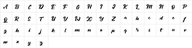 Janetalus Regular  glyph index