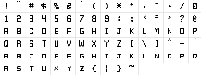 orator_gdw Regular  glyph index