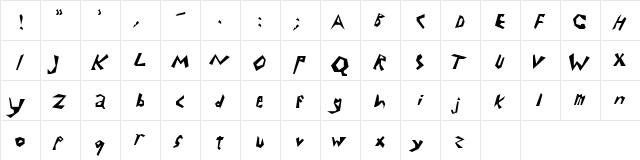 Electrode Regular  glyph index