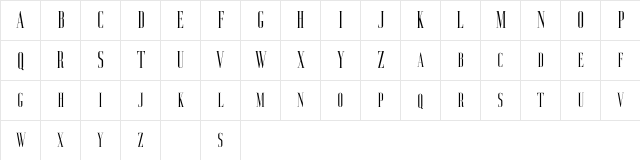 Aguero Serif Free Regular  glyph index