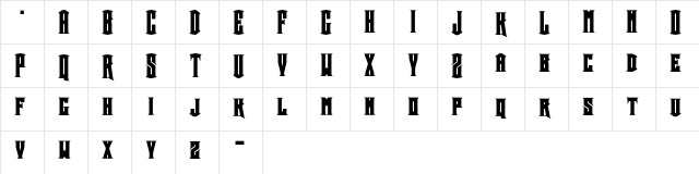Crown Title  glyph index