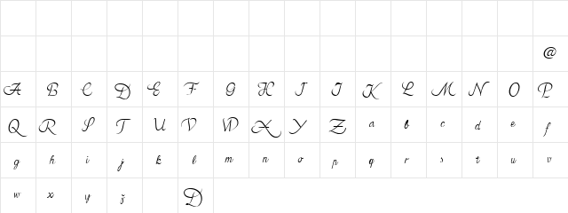Azariel Demo Regular  glyph index