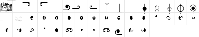 ST Krenim Normal  glyph index
