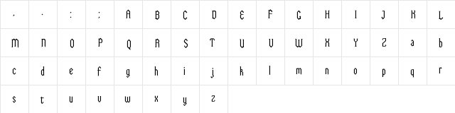 Bram Regular  glyph index