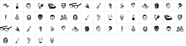 Klippy Dingbats  glyph index