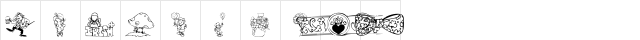 KR Irish Kat 2 Regular  glyph index