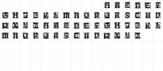 FestoonCapsSSK Regular  glyph index
