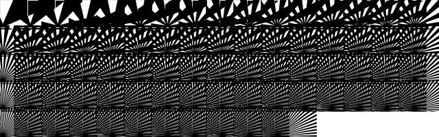 Half SunBurst-w4-03 Regular  glyph index