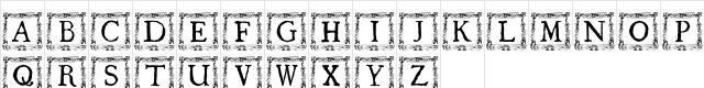 QuaNauticale_Initials_No3 Regular  glyph index