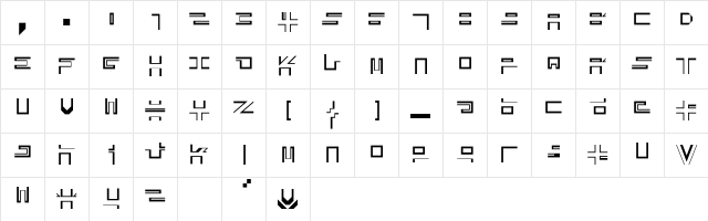City-Avenue Medium  glyph index