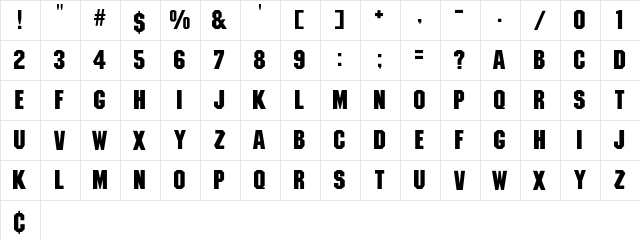 Savanarola Bld Regular  glyph index