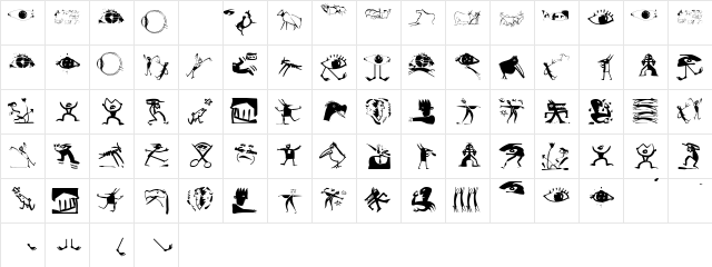 IdenOfMarch Regular  glyph index