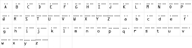 MC morse_Vietnam_POWs_1965 S Regular  glyph index