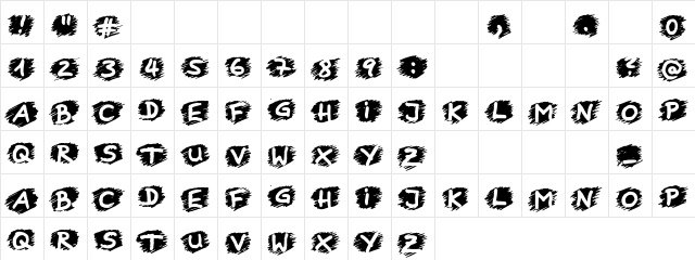 Highlighted Red Regular  glyph index