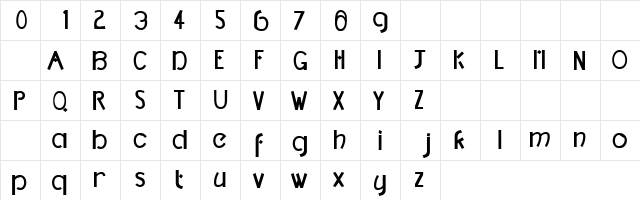 TM DCC Normal  glyph index