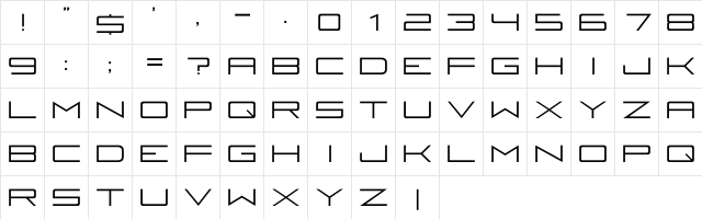 Fireye GF 3 Regular  glyph index