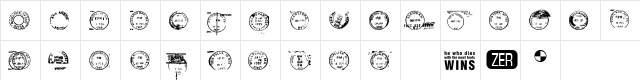 Dead Letter Office Twenty Nine  glyph index
