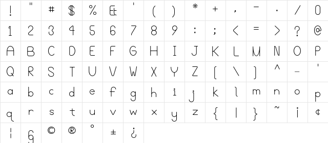 BloomingGroveAlternate Alternate  glyph index