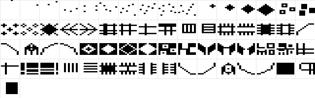 LomoSamples LT Std 4 Regular  glyph index