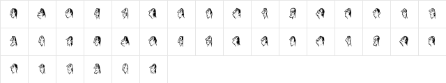 Stam Regular  glyph index