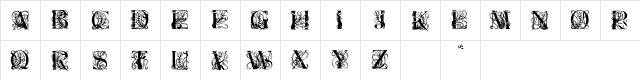 ElzevierCaps Normal  glyph index