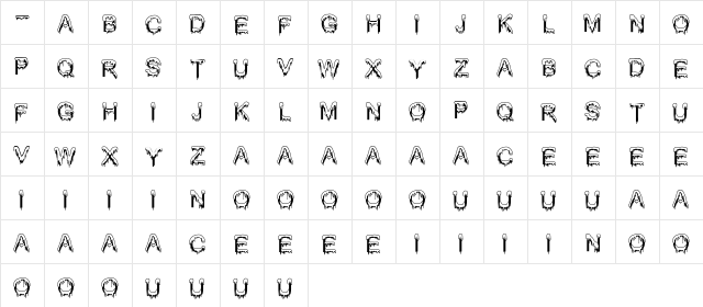 Jizz Mass creamy  glyph index