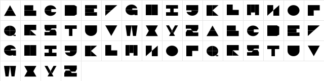LOGI Black  glyph index