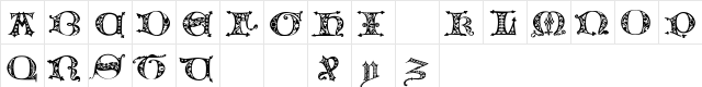 Uncial 1475 Normal  glyph index