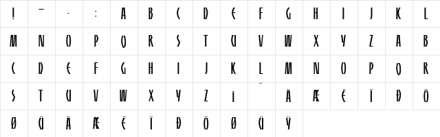 HFF Sultan of Swat Regular  glyph index