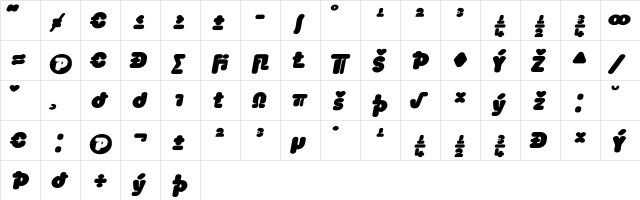 Blocker DubLowFiveExpert  glyph index