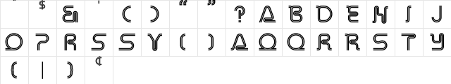 Yagi Link Double Regular  glyph index