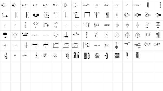 DexisDingbatsSixSSK Regular  glyph index