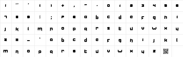 Vannoidyk Regular  glyph index