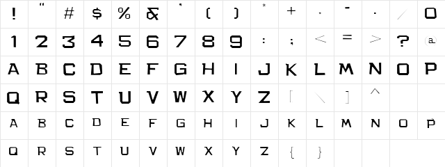 Bachelor Pad Lite JL Regular  glyph index