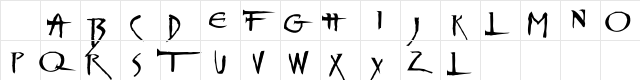 Thorn Birds Regular  glyph index