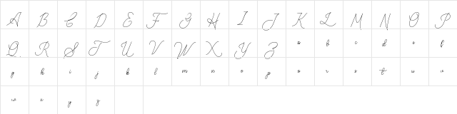 Gailenia Regular  glyph index