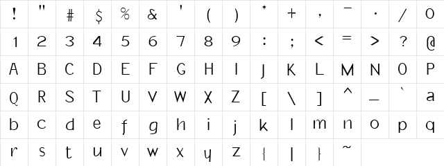 Paresis Normal  glyph index