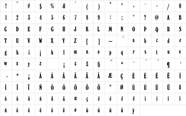 WindsorEloDRo1 Regular  glyph index