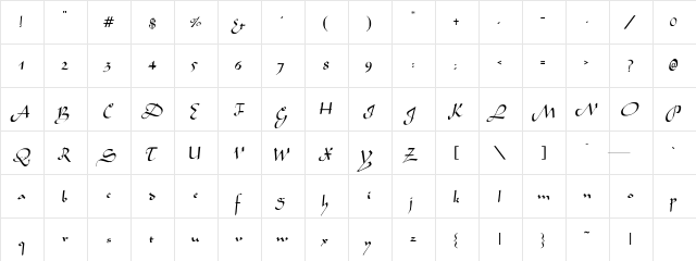 Wabolib-Normal Regular  glyph index