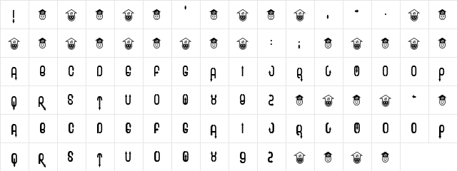 Twee Regular  glyph index