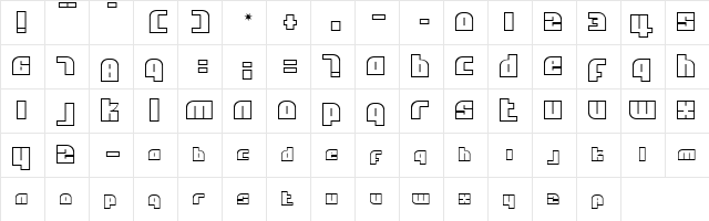 Alpha Flight Small Caps Regular  glyph index