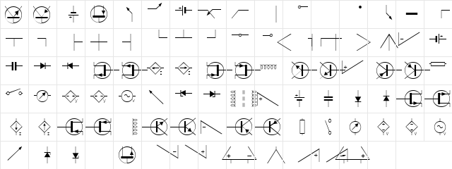 Circuits Plain  glyph index
