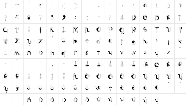 LTFreshEwka Hot Regular  glyph index