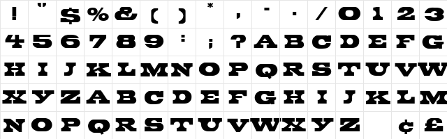Peduncle Normal  glyph index
