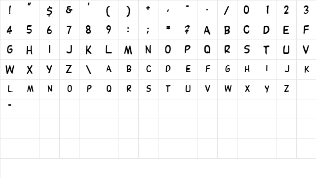 ThinxSCapsSSK Regular  glyph index