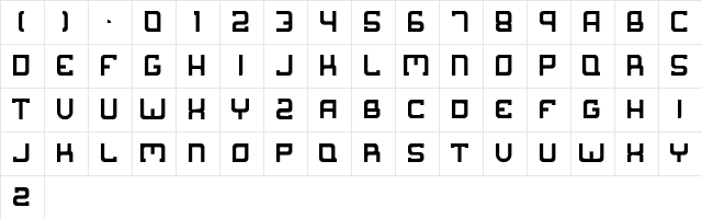 Suborban Regular  glyph index