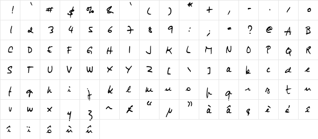 JIMMY-HAND JIMMY-HAND  glyph index